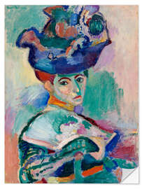 Selvklebende plakat Woman with a Hat, 1905