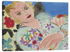 Leinwandbild Bestickte grüne Bluse - Henri Matisse