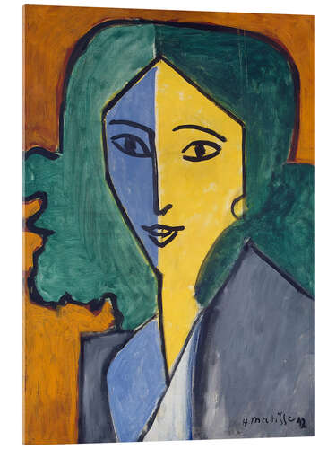 Akryylilasitaulu Lydia Delectorskajan muotokuva, 1947