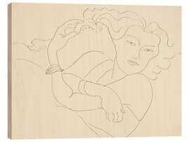 Wood print Young Seductress - Henri Matisse