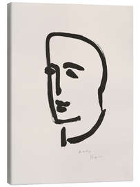 Leinwandbild Junge Studentin im Profil, 1952 - Henri Matisse