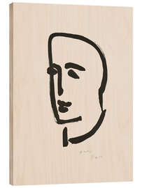 Wood print Young student in profile, 1952 - Henri Matisse