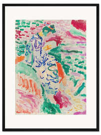 Gerahmter Kunstdruck Japanerin am Wasser, 1905 - Henri Matisse