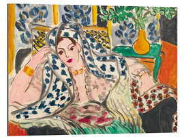 Magnettafel Odaliske mit schwarzem Sessel