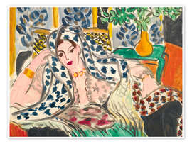 Poster Odalisque with Black Armchair