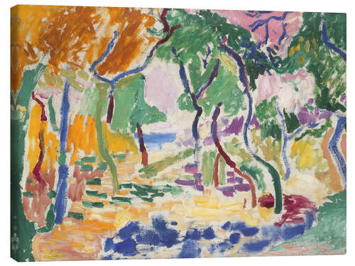 Lienzo Landscape near Collioure, Study for The Joy of Life, 1905