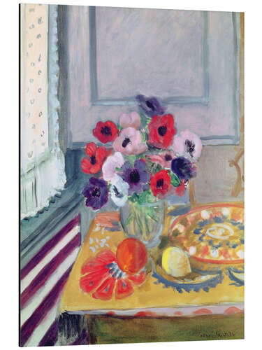 Quadro em alumínio Still Life with Anemones, 1924