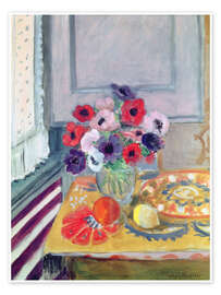 Poster Still Life with Anemones, 1924