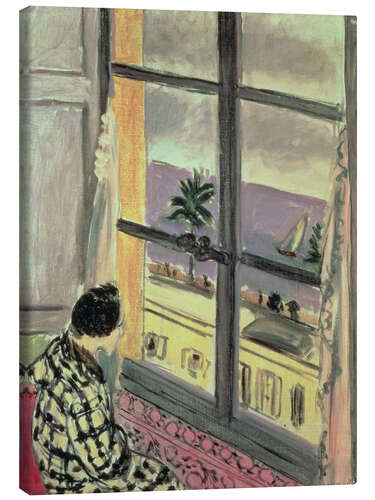 Leinwandbild Frau am Fenster, Nizza, 1926