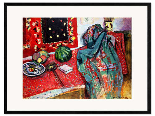 Framed art print Still Life with Red Carpet, 1906