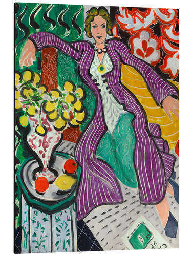 Alubild Frau im lila Mantel, 1937