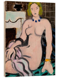 Obraz na drewnie Nude by a Fireplace, 1936 - Henri Matisse