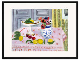 Gerahmter Kunstdruck Die rosa Tischdecke, 1925 - Henri Matisse