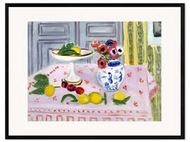 Gerahmter Kunstdruck Die rosa Tischdecke, 1925