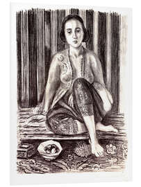 Tableau en PVC Odalisque avec coupe de fruits, 1925