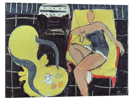 Magnettafel Tänzer und Rocaille Sessel auf schwarzem Hintergrund, 1942