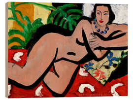 Wood print Nude with Palms, 1936