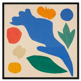 Gerahmter Kunstdruck Die wilden Mohnblumen, 1953 I