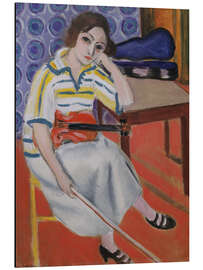 Aluminium print Woman with Violin
