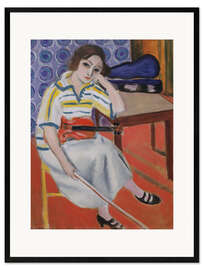 Plakat artystyczny premium w ramie Woman with Violin