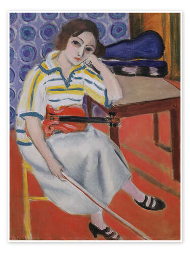 Poster Woman with Violin