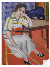 Vinilo para la pared Woman with Violin