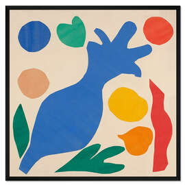 Gerahmter Kunstdruck Die wilden Mohnblumen, 1953 II