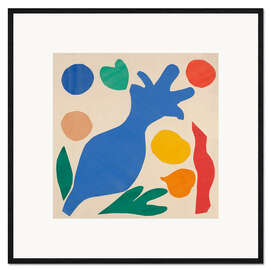 Gerahmter Kunstdruck Die wilden Mohnblumen, 1953 II