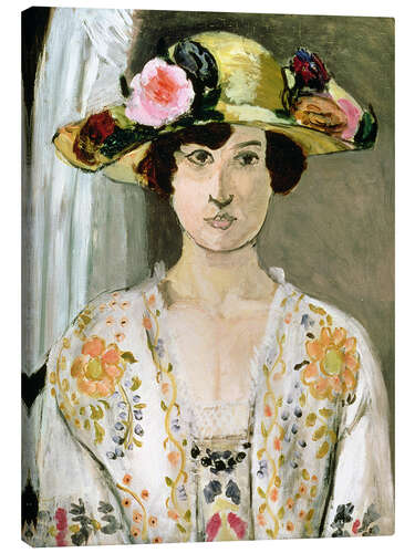 Canvas print Woman with Hat, 1920