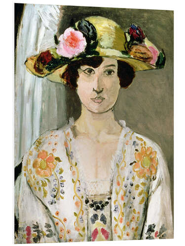 Tableau en PVC Femme au chapeau, 1920