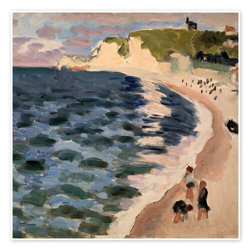 Poster Etretat, Das Meer, 1921