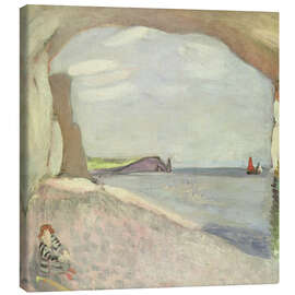 Leinwandbild Etretat, das rote Segel - Henri Matisse