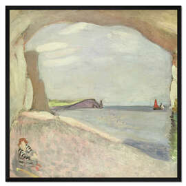 Gerahmter Kunstdruck Etretat, das rote Segel - Henri Matisse