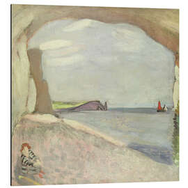 Magnettafel Etretat, das rote Segel