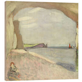 Obraz na drewnie Etretat, the red sail - Henri Matisse