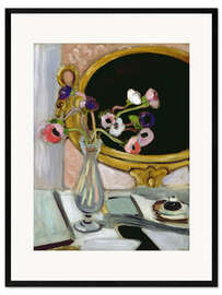 Gerahmter Kunstdruck Anemone und Spiegel, 1920