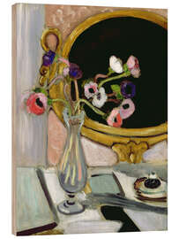 Holzbild Anemone und Spiegel, 1920