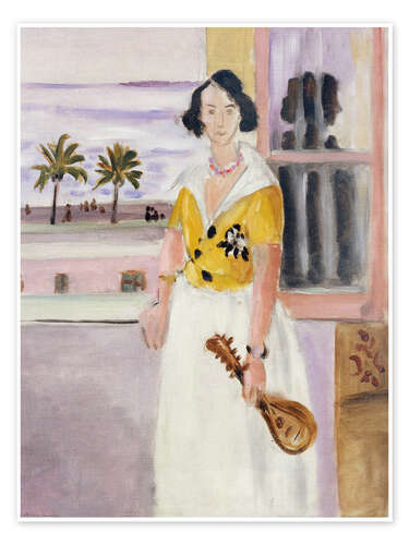 Póster Woman with Mandolin, 1922