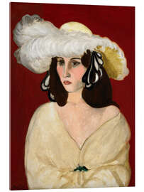 Akrylglastavla White Plumes, 1919 - Henri Matisse