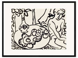 Framed art print Still Life with Nude, 1947