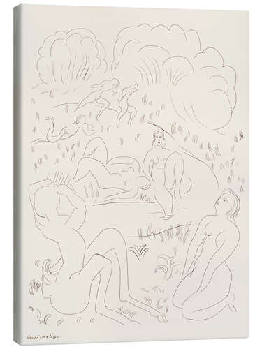 Tableau sur toile Figures in a Landscape, 1932
