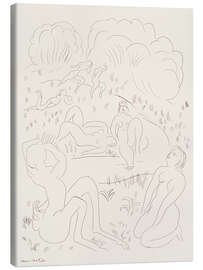 Tableau sur toile Figures in a Landscape, 1932 - Henri Matisse