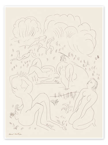 Poster Figures in a Landscape, 1932