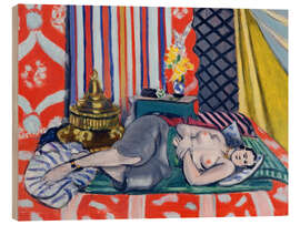 Tableau en bois Odalisque in gray culottes, 1927