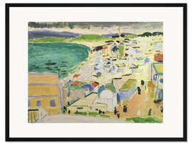 Gerahmter Kunstdruck Blick auf die Bucht von Tanger