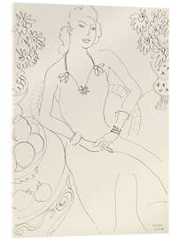 Acrylic print Drawing of a Seated Woman, 1944