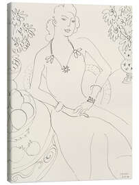 Canvas print Drawing of a Seated Woman, 1944