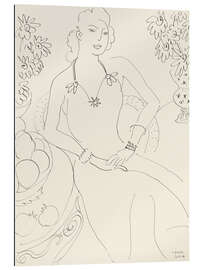 Gallery Print Zeichnung einer sitzenden Frau, 1944