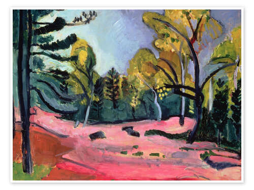 Poster Forest of Fontainebleau, 1909