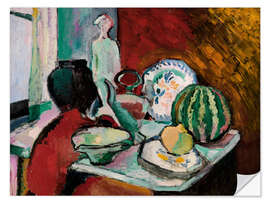 Selvklebende plakat Still Life with Melon, 1905